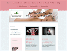 Tablet Screenshot of massage-healthcoach.com